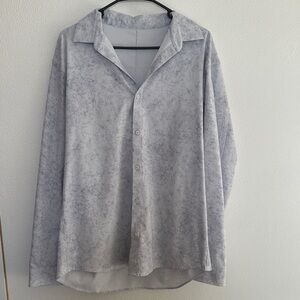 Gray Button-Up Shirt